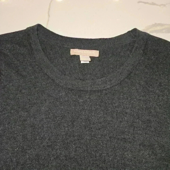 Banana Republic Lightweight Sweater Dress Crew Neck Dark Gray size Medium - Picture 4 of 10